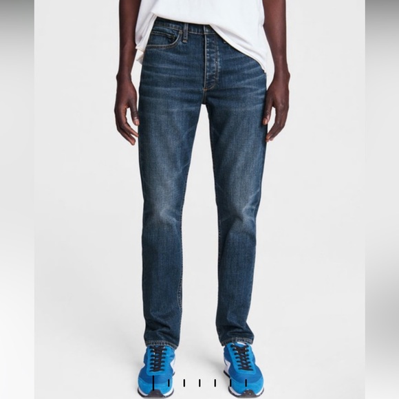 Rag & Bone Fit 2 - Beldon Slim Fit Dark Indigo Authentic Stretch Jean 33x32 - Picture 1 of 9